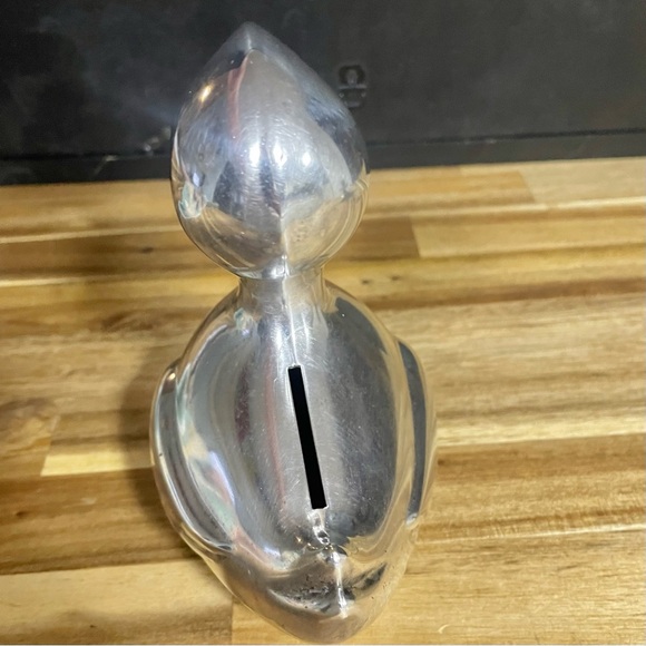 Vintage Silver Plate Denmark DUCK Piggy Bank Figure 1950’s - Picture 5 of 9